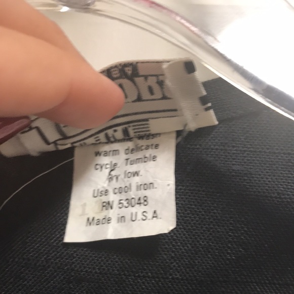 Vintage TJuniors black and cream dress with sleeves - Picture 9 of 10